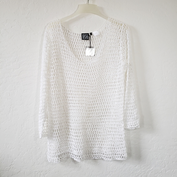 Zara Other - NWT Zara Open Sheer Knit Sweater Crochet Top